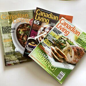 Canadian Living Cooking Baking Magazines Slow Cook One Dish Dinners Good Reading